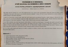 Projektový den - beseda Projektový den - beseda